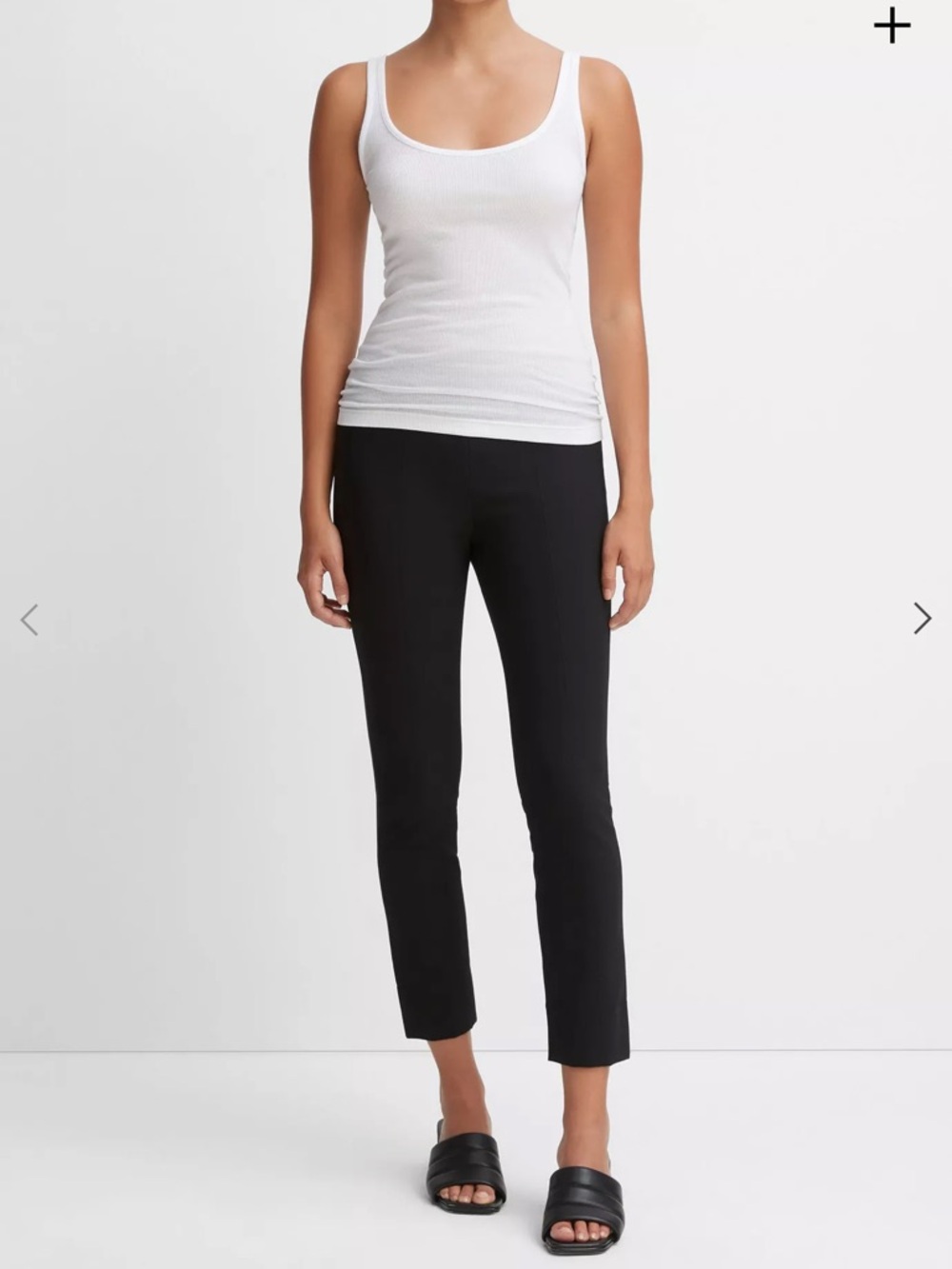 Vince Black Stretch Full-Length Leggings